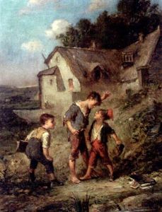 La Dispute by Francois-Louis Lanfant