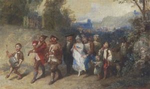Hochzeitsgesellschaft In Einem Boot