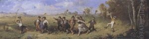 La Procession Du Printemps by Francois-Louis Lanfant