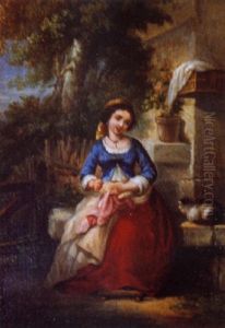 La Jeune Couturiere Et Le Chat
