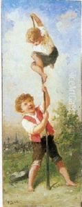 Jeux D'enfants by Francois-Louis Lanfant