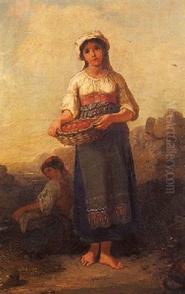 Jeune Femme Au Panier - view 1