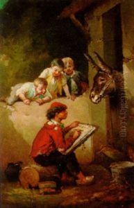L'ane Modele by Francois-Louis Lanfant