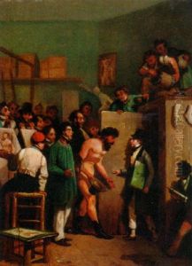 The Classroom Prank by Francois-Louis Lanfant