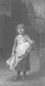 La Vendeuse Du Journeaux by Francois-Louis Lanfant