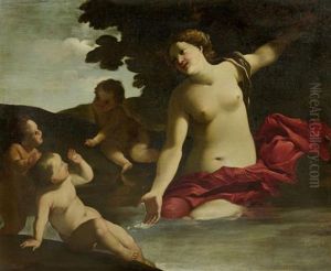 Venus Mit Putti by Giovanni Lanfranco