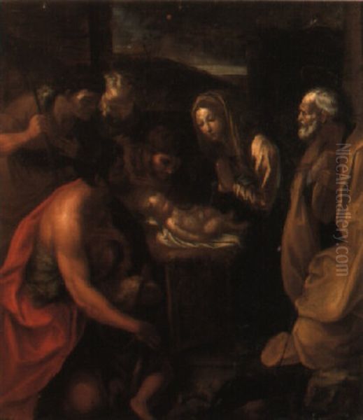 The Adoration Of The Shepherds by Giovanni Lanfranco