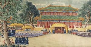 Victory Banquet At Ziguangge by Lang Shining (Giuseppe Castiglione)