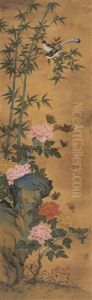 Flowers And Birds by Lang Shining (Giuseppe Castiglione)
