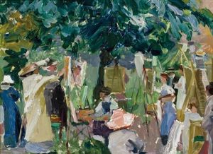 William Merritt Chase's Summer Class, Bruges by Annie Traquair Lang