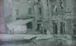 Venetian Piazza by Annie Traquair Lang
