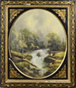 Two Landscapes (pair) by August Lang