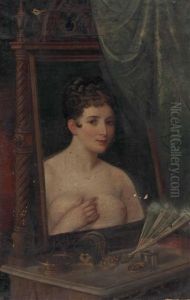 Madchen Bei Der Toilette by August Lang