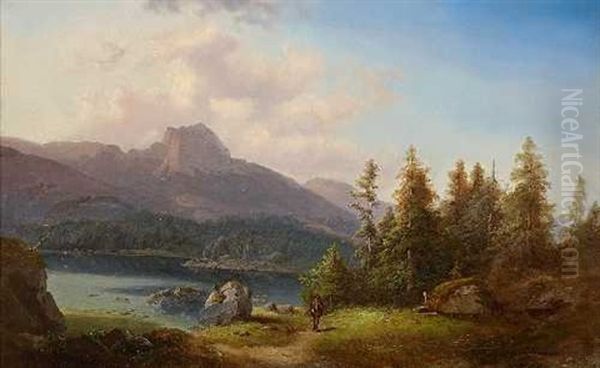 Jager Am Gebirgssee - view 1