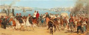 Scene In Istanbul by Heinrich Lang