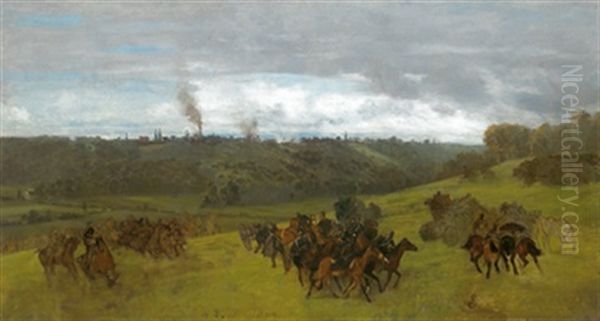 Aus Dem Deutsch-franz. Krieg Von - Artelleriegefecht - view 1