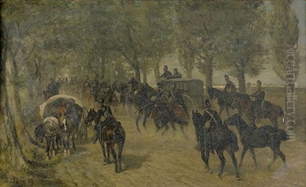 Truppenbewegung Auf Der Landstrasse - view 1