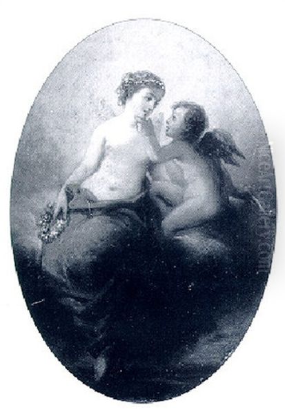 Winged Maiden With Putti - view 1