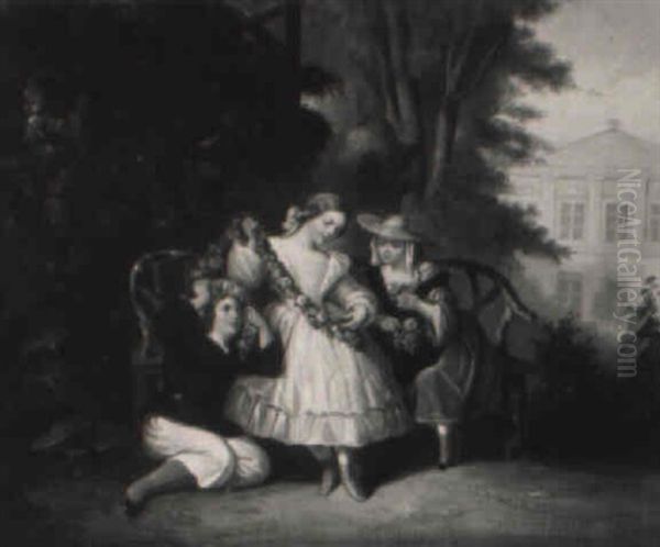 Blumen Des Gartens: A Genre Scene With Children - view 1