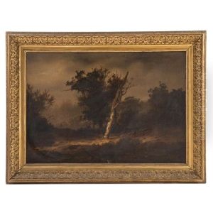 Landscape With Hunter by Johann Gustav Lange