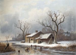 On Ice by Johann Gustav Lange