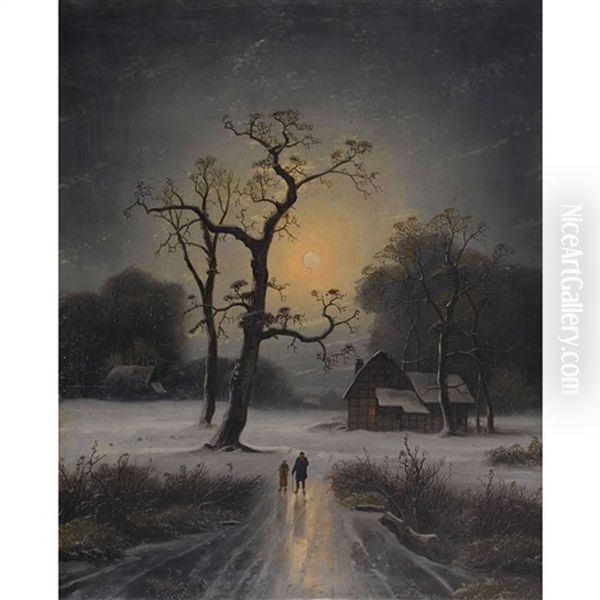 Winterspaziergang Bei Vollmond - view 1