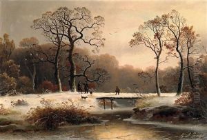 Winterliche Fluslandschaft