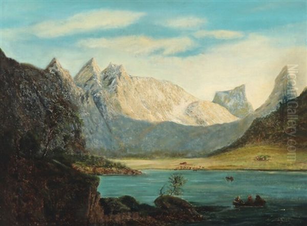 A Landscape, Presumably From The Alps - view 1