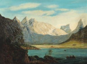 A Landscape, Presumably From The Alps