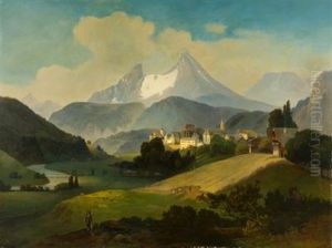 Berchtesgaden Mit Dem Watzmann by Julius Lange