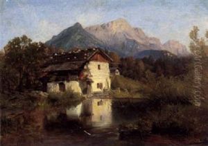 Muhle Bei Berchtesgaden by Julius Lange