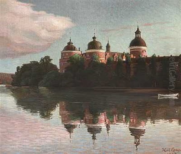 Parti Fra Gripsholm Slot Hen Under Aften - view 1