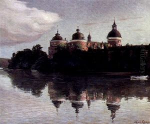 Aftenstemning Ved Gripsholm Slot by Kai Lange