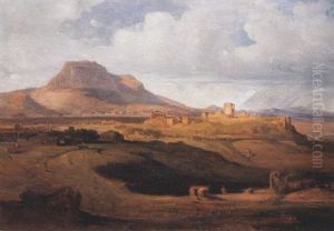 Landschaft An Der Festungsruine Des Akrokorinth