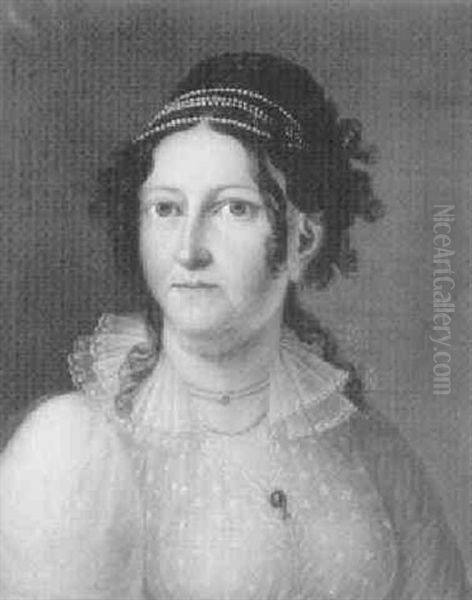 Portraet Af Wedel-simonsens Barnepige, Friederika Rasmussen Fodt Ostrup - view 1