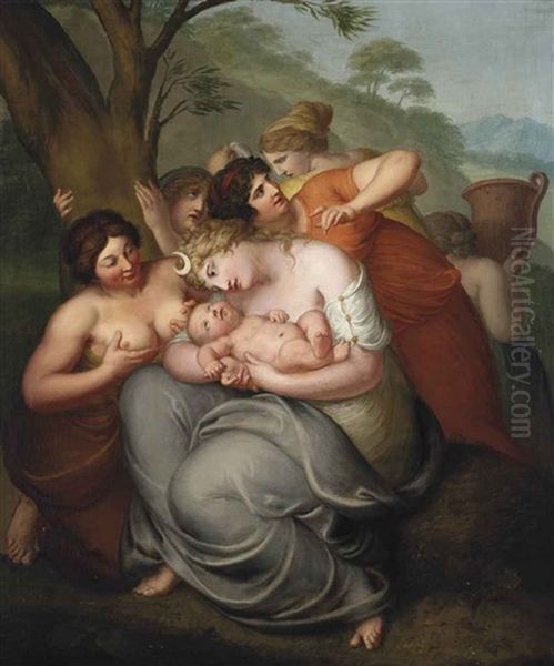 Diana Attending A Child Surrounded By Nymphs - view 1