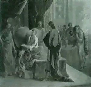 Jakob Segnet Ephraim Und Manasse (1.moses 48). Hiob Im      Elend (hiob 2, 8-13).