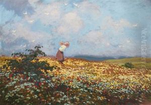 A Girl In A Meadow A Girl In A Meadow