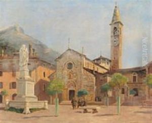 View Of Maderno With The Church Of Sant'andrea View Of Maderno With The Church Of Sant'andrea