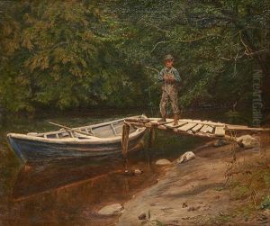 Le Pecheur Pres De La Barque