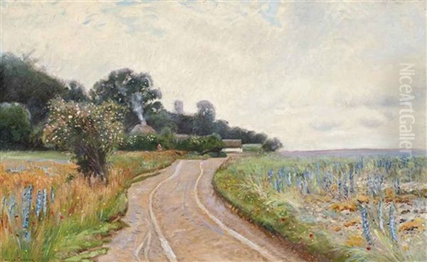 Springtime On A Country Road, Dusk - view 1