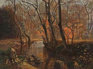 Mellem Ranglemolle, Kridsmolle (skarritsoen) November 1917 (at Ranglemolle And Kridsmolle Near Skarritso Lake, Denmark)