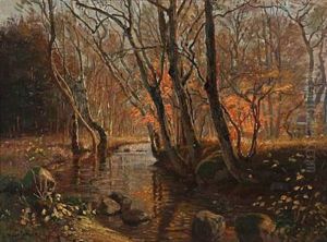 Mellem Ranglemolle, Kridsmolle (skarritsoen) November by Olaf Viggo Peter Langer