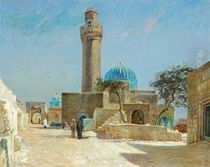 Parti Fra Kaukasus Med Minaret I Shichowa
