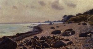 Stranden Nord For Kronborg by Olaf Viggo Peter Langer