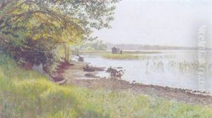 Sommerdag Ved En So by Olaf Viggo Peter Langer