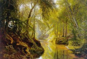 Sommerdag I Lellinge, Skovparti Med Alob by Olaf Viggo Peter Langer
