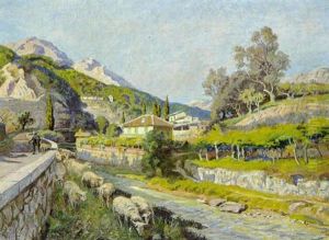 Efterar I Carei Ved Menton by Olaf Viggo Peter Langer