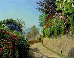 Menton - Garavan by Olaf Viggo Peter Langer