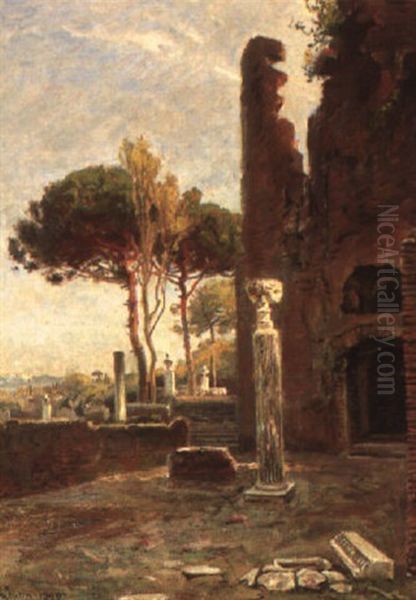 Ruins On The Palatine Hill, Rome - view 1
